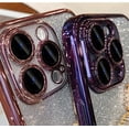 thumbnail image 2 of Designed for iPhone Case,Luxury Electroplated Gradient Glitter with Make Up Mirror Clear Camera Lens Protection Shockproof Protective Cover Phone Case (Silver,iPhone 15 Plus), 2 of 6