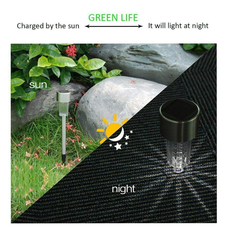 10pcs Solar Power LED Lawn Lamps Landscape Lights with Lampshades 5W High Brightness Yard Lights For Garden, Ground Path, Walkway, & Driveway White 10pcs Solar Power LED Lawn Lamps Landscape Lights with Lampshades 5W High Brightness Yard Lights For Garden, Ground Path, Walkway, & Driveway White