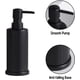 thumbnail image 5 of Dispensador de jabón negro, botella con bomba dispensadora fácil de apretar de 240 ml, dispensadores de loción y jabón de metal a prueba de herrumbre, 5 of 5