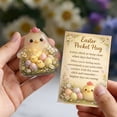 thumbnail image 7 of Easter Little Pocket Hug, Rabbit Easter Eggs Pocket Hug Token with Cards and Bags, Pockets Hug Bunny with Encouragement Card, Cute Mini Charm, Emotional Token, Inspirational Gift for Friends, 7 of 7