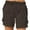Dark Gray, variant on Dealovy Cargo Shorts for Women High Waist Casual Solid Color A-Line Hiking Shorts with Multi Pockets