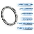 thumbnail image 5 of Unique Bargains 6834 Deep Groove Ball Bearings 170x215x22mm P5 Open Type Lubricated Bearings 1 Pc Car Scooter Skateboard Wheel Universal Silver Tone, 5 of 6