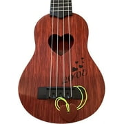 Mini Beginners Student Guitar Ukulele for Starters Boys and Girls - Heart Shaped and Love Imprinted - Gift Guitar - Assorted colors