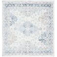 thumbnail image 2 of SAFAVIEH Bayside Zoja Oriental Polyester Machine Washable Area Rug, Gray/Blue, 6'7" x 6'7" Square, 2 of 12