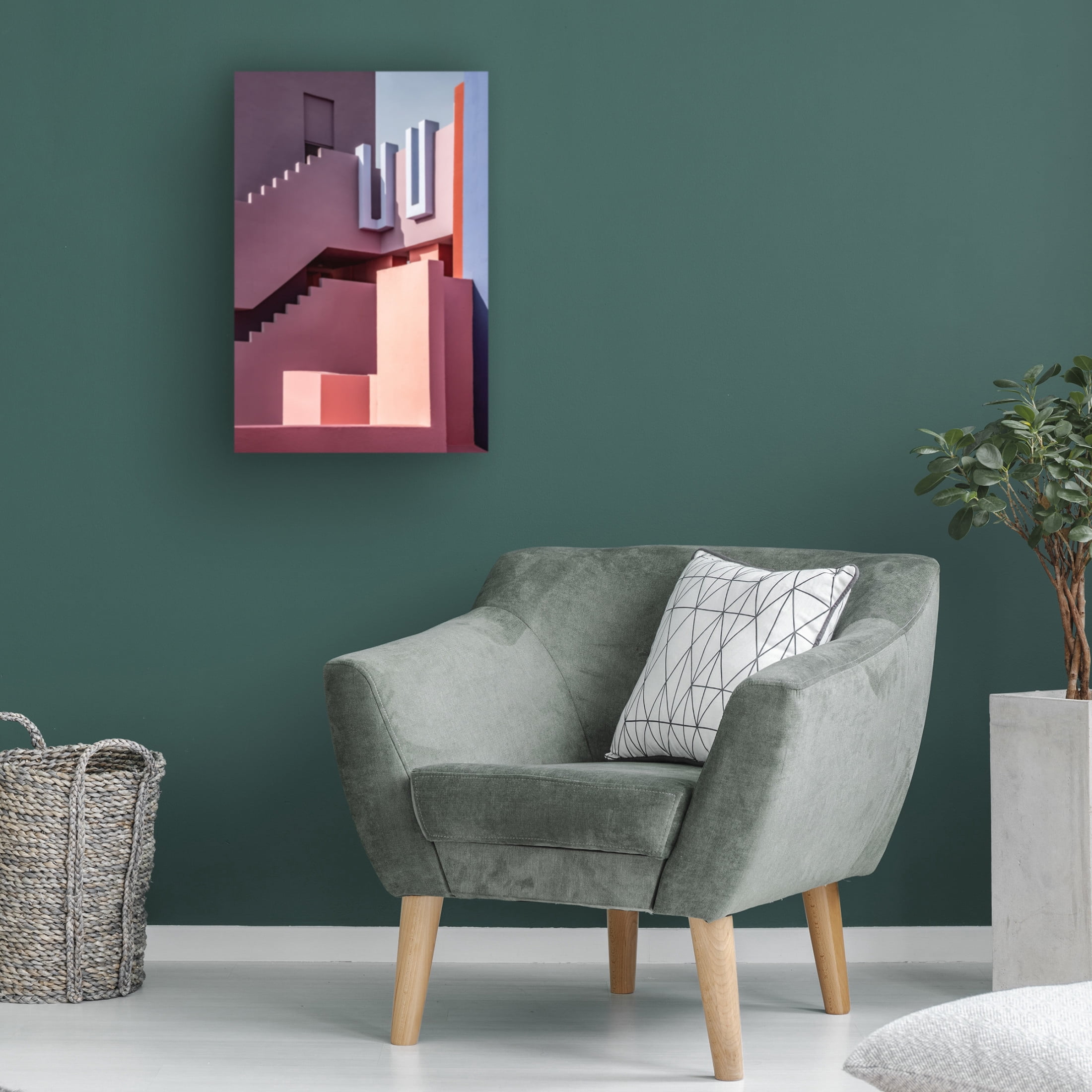 Trademark Fine Art Linda Wride Muralla Roja 10 Canvas Wall Art