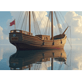 thumbnail image 3 of Viking Ship Themed Background Banner, Maritime Element Decorations, Ideal for Nautical Parties, Pirate Themed Events, Photo Backdrops, and Themed Celebrations, 3 of 7