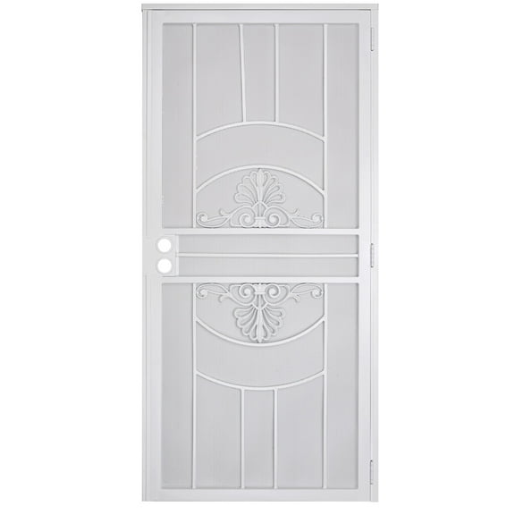 Grisham  Steel Security Door,36'' x 80'' Steel Security Screen Doors  （837 White）