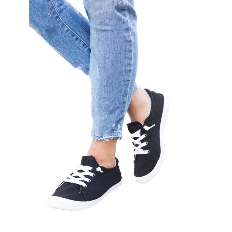 その他 soda Zig Blue Navy Women Soda Shoes Flat Linen Canvas Fashion