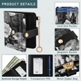thumbnail image 5 of Small Wallet For Women Bifold Leather Pocket Coin Credit Card Holder With RFID Blocking Rose, 5 of 6