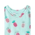 thumbnail image 2 of Wonder Nation Baby Girls Peplum Tee, Sizes 0M-24M, 2 of 3