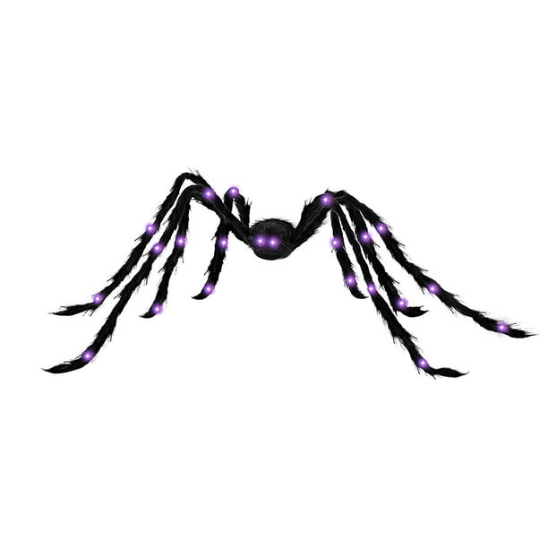 Araña brillante de Halloween para fiestas al aire libre, decoración de festivales, accesorios ingeniosos, araña grande