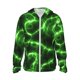 thumbnail image 1 of Fotbe Green Lightning Chaqueta con Protección Solar UPF 50+ para Hombre y Mujer, Camisa con Capucha y Bolsillos-Medium, 1 of 7