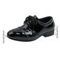 thumbnail image 4 of Kogui Dress Shoes Boy Boys Girls Oxford Leather Shoes Little Kid Wedding Dress Shoes Size 3 (Black,Big Kids 3), 4 of 9