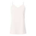 thumbnail image 4 of DHFJKG Women's Silk Satin Tank Top V Neck Adjustable Spaghetti Strap Loose Fit Flowy Summer Basic Shirts Comfortable Tops, 4 of 5
