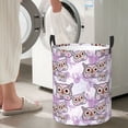thumbnail image 4 of Lsque Owl And Floral pattern Laundry Hamper Basket, Tall Woven Rope Hamper Basket for Clothes, Lightweight Storage Basket, Collapsible Waterproof-Medium, 4 of 8