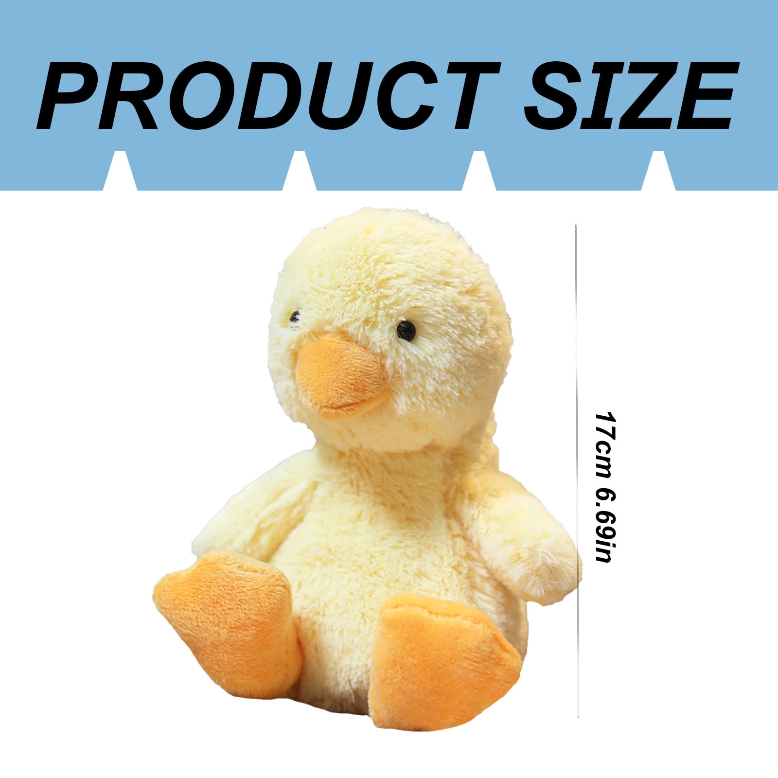 Jellycat Bashful Duckling Stuffed Animal, Medium 12” - Duck