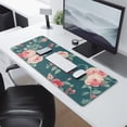 thumbnail image 2 of Long Mouse Pads for Desk,Pioneer Flower Floral Print Pattern Desk Mats on Top Of Desks, Desk Mouse Pad Extra Large with 3mm Non-Slip Base and Stitched Edge for Gaming,Office,Work,Home 31.5"x11.8", 2 of 6