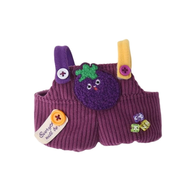 Pelele de peluche para niña Hugo 20 cm Berenjena