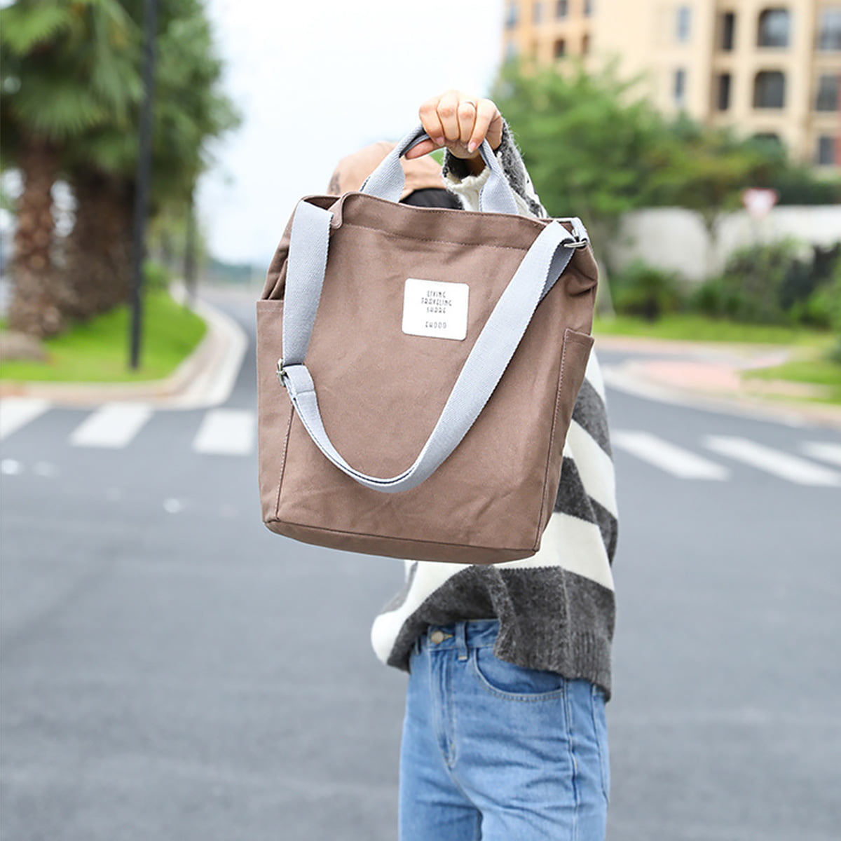 Pastel Aesthetic Canvas Tote Bag