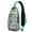 Greenish-blue-17, variant on Canine Paw Bone Tail Furry Print Crossbody Backpack Travel Daypack, Adjustable Shoulder Strap, Lightweight and Durable, Fashionable appearance, Ideal for outdoor activities, outdoor enthusiasts