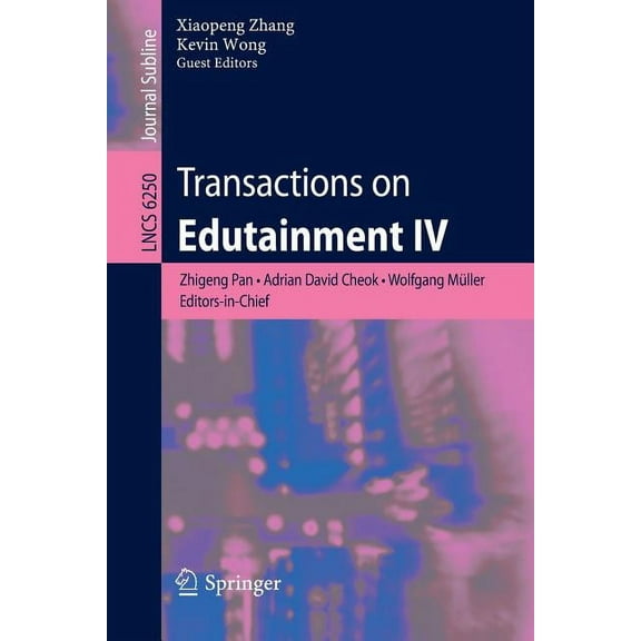 Transactions on Edutainment IV, (Paperback)