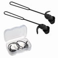 thumbnail image 1 of Anti-lost Rope Waterproof Swimming Earplugs Swimming Accessory Reusable Anti-lost Swimming Earplugs Soft Silicone With Storage Box Noise Reduction Silicone Ear Plugs For Swimming, 1 of 8