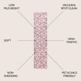 thumbnail image 3 of JONATHAN Y SUPERSOFT 2 x 8 Runner Rug, Tumbling Blocks Geometric - Rose/White, SEU101B-28, 3 of 8