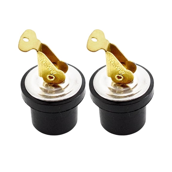 MARINE CITY Brass Snap Lock Baitwell Plugs Strong and Sturdy Fine Finish Drain Plug with Innovative Design 7/8 Inch for Boats, Yachts, Kayaks, Marines Pack of 2