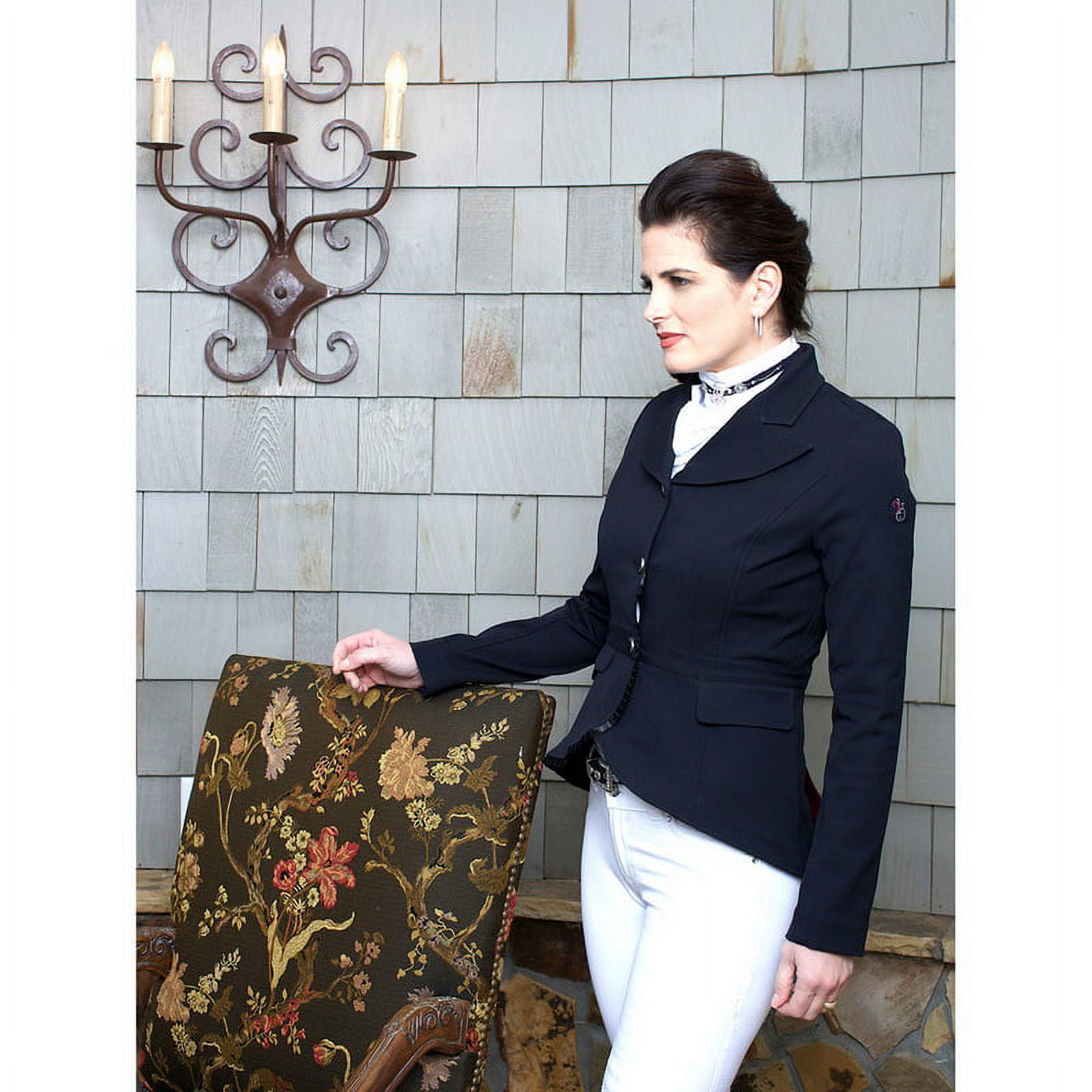 2kGrey 4410004 Ladies Show Riding Jacket Harley, Black