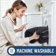 thumbnail image 5 of Smiry Bathroom Rugs Sets 2 Piece, Soft Absorbent Chenille Bath Rug Set, Non Slip Machine Washable Shaggy Bath Mats for Tub, Shower, and Floor (30x20+24x16, Dark Grey), 5 of 6