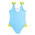 thumbnail image 6 of Xudanell Toddler Girl Swimsuit Yellow Print Pool Swimsuit Fashionable Cute Sling Breathable Girl Bathing Suit 18-24 Months Sky Blue, 6 of 7