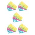 thumbnail image 3 of crativent Lot de 4 Gabarits de Dessin Portables pour Enfants, Règle, Symboles Graphiques Adorables, Papeterie Ajourée, Motif Aléatoire, 4 Pcs, 5 Ensembles, 3 of 6