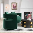 thumbnail image 3 of TOV Furniture Kennedy Forest Green Swivel Chair With Cushion, 3 of 5