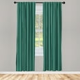 thumbnail image 4 of Ambesonne Geometric Window Curtains, Exotic Boho Stripe Art, Each 28" W x 84" L, Forest Green Ivory, 4 of 4