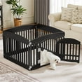 thumbnail image 7 of Demi Bonn Dog Playpen, 4-Panel 24" Pet Playpen, Puppy Playpen, Indoor/Outdoor Dog Pen, Foldable Pet Exercise Pen, Black, 7 of 7
