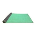 thumbnail image 2 of Ahgly Company Indoor Square Abstract Turquoise Blue Modern Area Rugs, 6' Square, 2 of 4