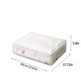 thumbnail image 3 of Folding Plastic Storage Box for Under Bed Storage, Odorless and Moistureproof, Transparent Design for Clothes, Blankets, Pillows, and More, Stackable and Foldable, 3 of 7