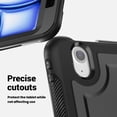 thumbnail image 4 of XYX Case for iPad Air 11 Inch M3 2025/M2 2024 (7th/6th Gen) with Rotating Stand, Shoulder Strap, 2in1 Shockproof Cover, Black, 4 of 7