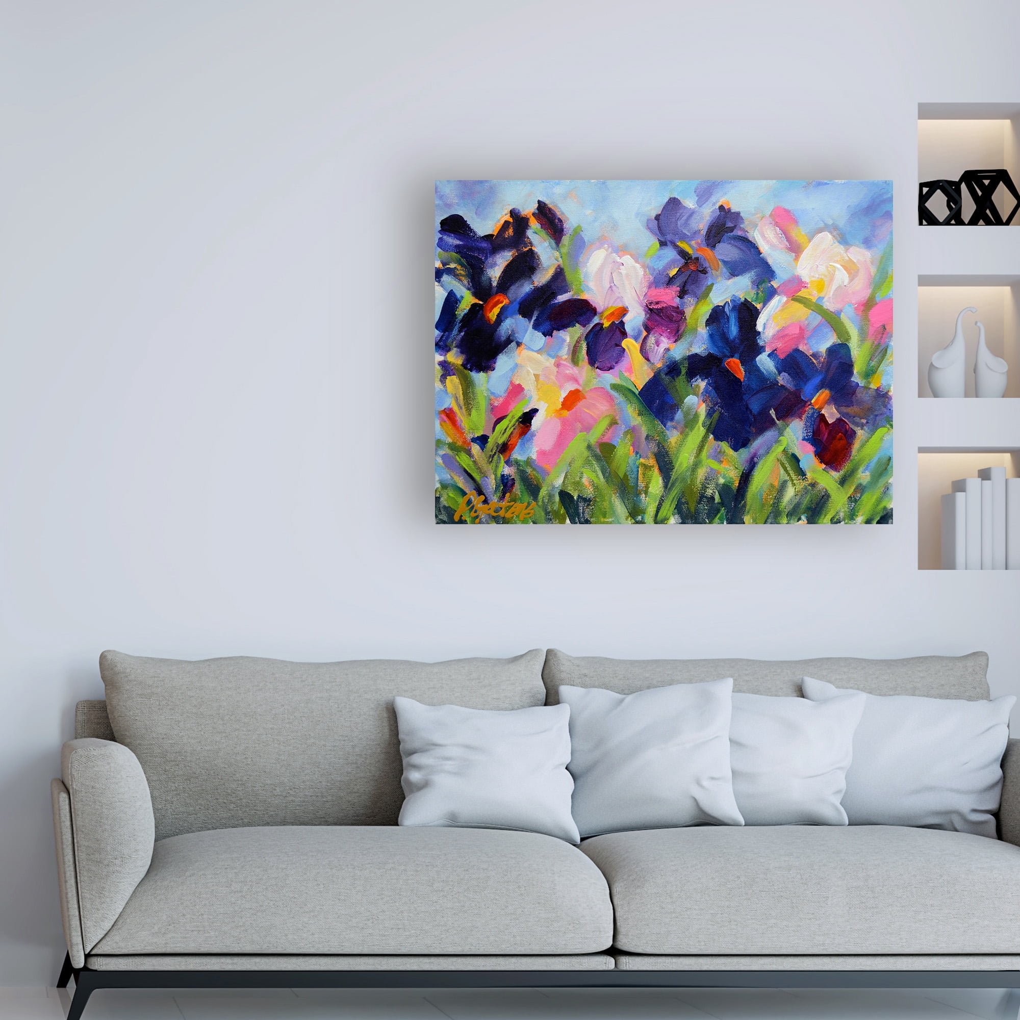 Trademark Fine Art 'The Iris Show' Canvas Art by Pamela Gaten