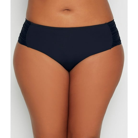 Becca ETC BLACK Plus Size Classic Color Code Bikini Swim Bottom, US 2X