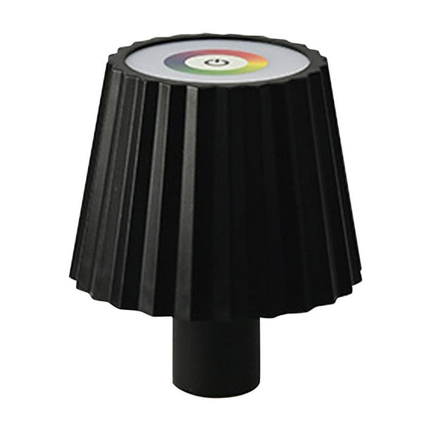 Lámpara LED para botella de vino, lámpara de noche LED, lámpara de mesa con forma de botella, luz para botella para sala de estar RGB negro
