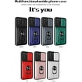 thumbnail image 7 of Case for Samsung Galaxy S21 Plus with Card Holder, Heavy Duty Protection Phone Case with Magnetic Ring Kickstand Slide Camera Cover for Samsung Galaxy S21 Plus LJK White, 7 of 7