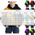 thumbnail image 3 of Atogsazn Kids Boys Oversized Hoodies Children Casual Gradient Fleece Long Sleeve Pullover Sweatshirt Fall Winter Tops 04-Green 9-10 Years Fashion, 3 of 7
