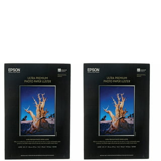 Epson Premium Photo Paper GLOSSY (8.5x11 Inches, 50 Sheets) (S041667),White