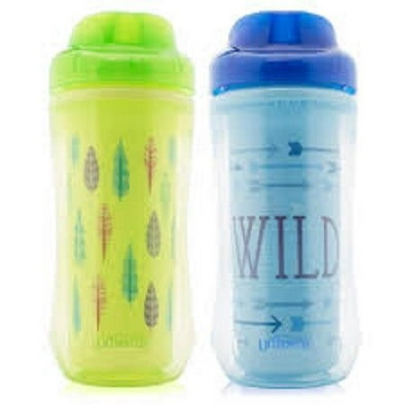 2 Pack Dr Browns Spoutless Spill Proof Insulated Toddler Drink Cup, 10