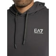 thumbnail image 6 of EA7 Logo Sleeve Pullover Hoodie, Grey, 6 of 8