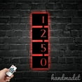 thumbnail image 5 of Handmadetneonsign Vertical Rosedale House Number, Vertical Rosedale Home Number Metal Wall Sign 63890, 5 of 5