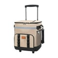 thumbnail image 1 of Bolsa de enfriador de más de refrigeración aislado 35 l Aislamiento práctico de almacenamiento Packle de hielo Recipiente de alimentos para viajes de Caqui, 1 of 8