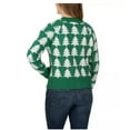 thumbnail image 2 of Dec. 25th Women's Holiday Knit Button-Down Cardigan Sweater (Green, XL), 2 of 2