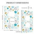 thumbnail image 5 of Zufioo Gold Stars Blue Dots Pattern Print Switch Wall Plate, Dustproof and Heat-resistant Decorative Wall Switch Cover, Suitable for Residential and Commercial Areas-Mid-size, 5 of 8